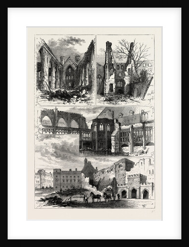 Ruins of the Houses of Parliament by Anonymous