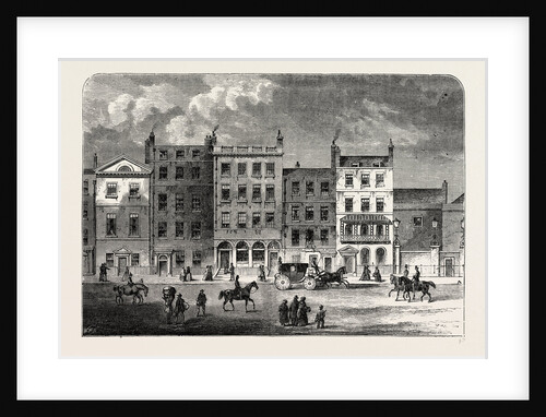 Old Houses in Pall Mall, About 1830 by Anonymous