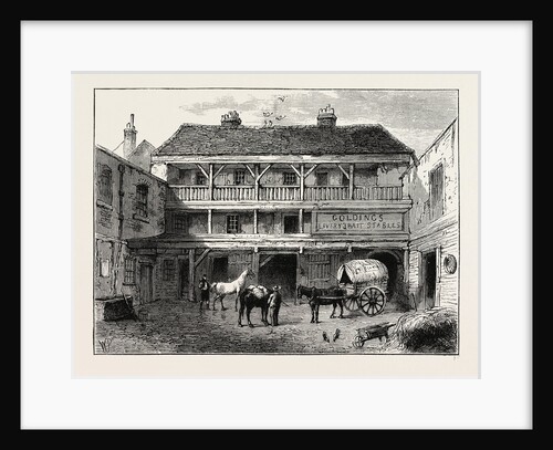 The Old black Bull Inn, Gray's Inn Lane, 19th Century by Anonymous