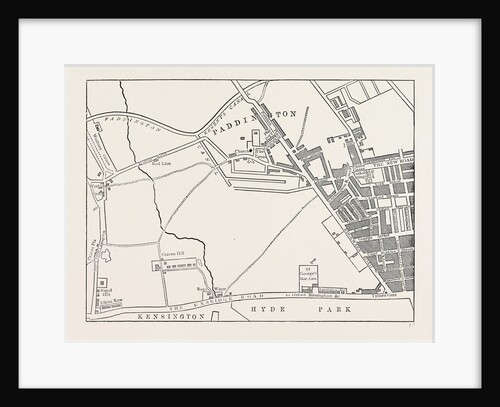 Map of Paddington, in 1815 by Anonymous
