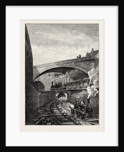 Entrance to the Clerkenwell Tunnel From Farringdon Street by Anonymous