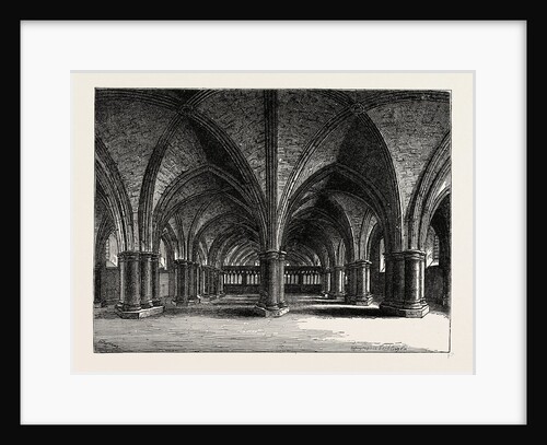 The Church of St. Faith, the Crypt of Old St. Paul's, From A View By Hollar by Anonymous