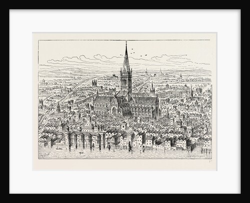 St. Paul's And the Neighbourhood in 1540 by Anonymous