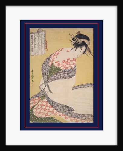 Shira-uchikake,The white surcoat by Utamaro Kitagawa