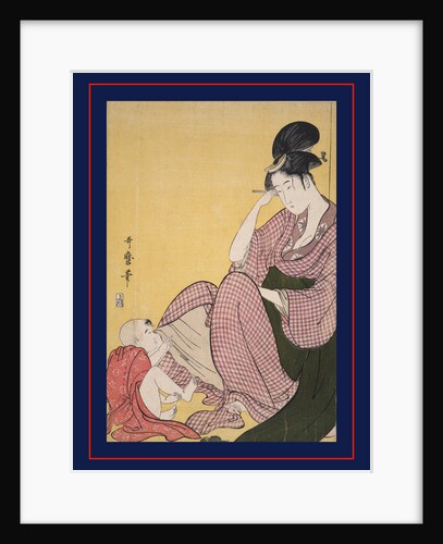 Yubi-sashi, Child pointing by Utamaro Kitagawa