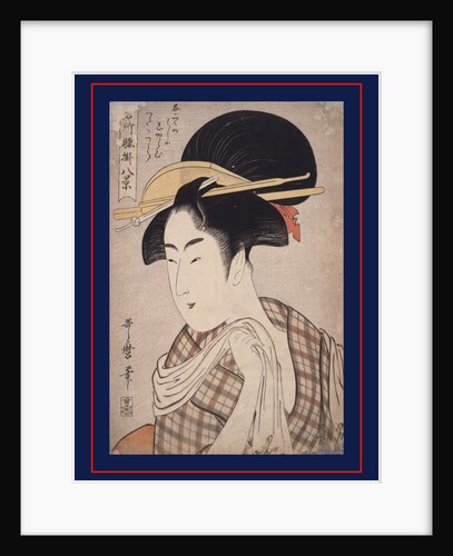 Tenugui, Hand-towel by Utamaro Kitagawa