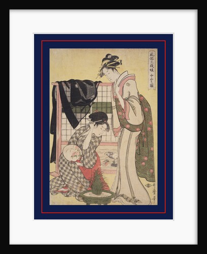 Chûbon no zu, Picture of the middle class by Utamaro Kitagawa