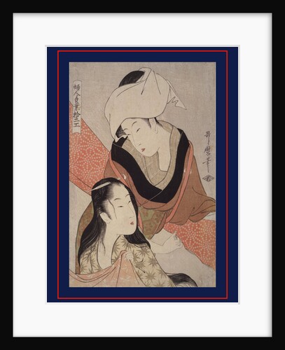 Shinshi-bari, Cloth-stretcher by Utamaro Kitagawa