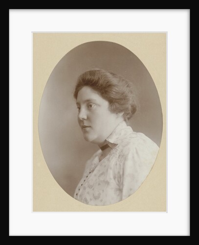Oval portrait of Tine Vermeulen by C.J.L. Vermeulen