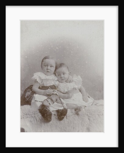 Portrait of two babies by C.J.L. Vermeulen
