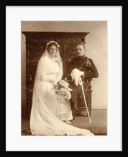 Bridal Portrait of Tine and Klaas Vermeulen Kleiterp by C.J.L. Vermeulen