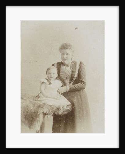 Studio portrait of mother with baby daughter by C.J.L. Vermeulen