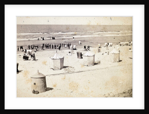 View of the beach at Scheveningen, Netherlands, having left a camera on tripod by Anonymous
