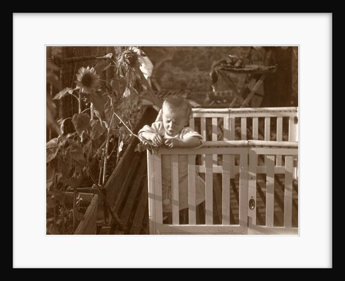 Eckart Titzenthaler, son of the photographer on the roof of the house Friedrichstrasse Berlin, Germany by Waldemar Titzenthaler