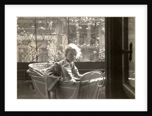 Eckart Titzenthaler, son of the photographer, in the house Friedrichstrasse Berlin, Germany by Waldemar Titzenthaler