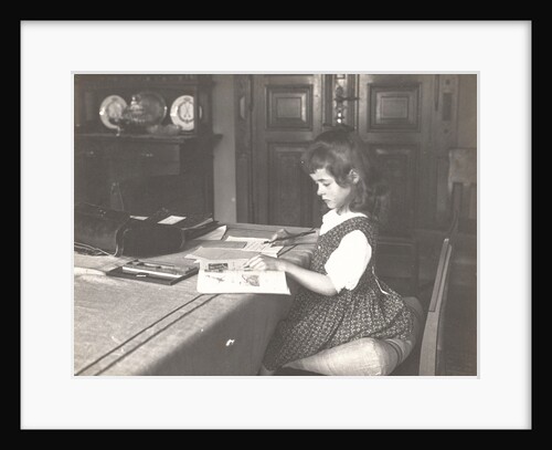 Marba Titzenthaler, daughter of the photographer, in the house Friedrichstrasse Berlin by Waldemar Titzenthaler