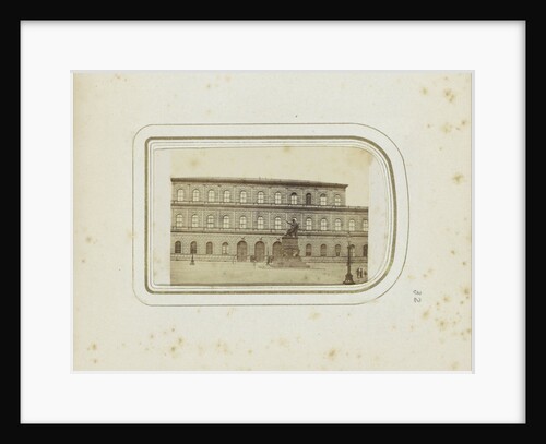 Exterior of the Royal Residence in Munich with a statue of Maximilian I Joseph of Bavaria by Anonymous