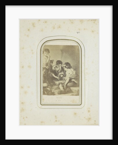 lithograph of a painting by Bartolomé Esteban Perez Murillo, Piloty & Löhle by Anonymous