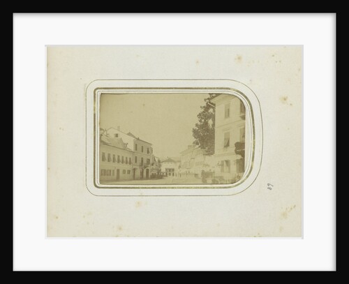 Houses on a street in Ischgl Austria by Anonymous