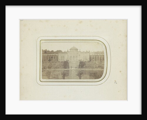 Castle Garden Wilhelma with buildings in Canstatt, Germany by Anonymous