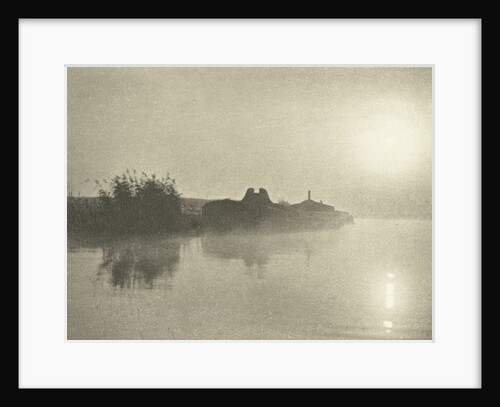 River Landscape in the Mist at dawn by Peter Henry Emerson