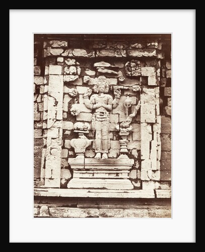 Candi Srikandi, details of the southern niche decorated with a four-armed Brahma by Anonymous