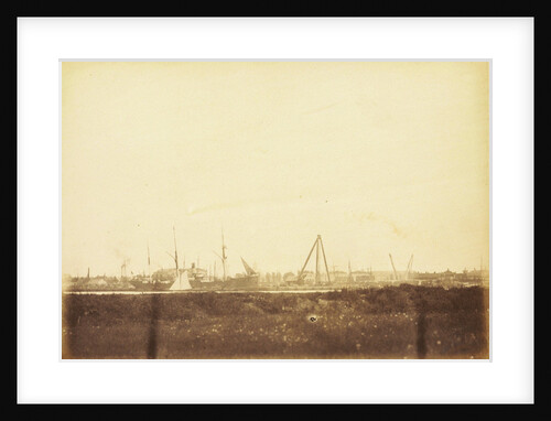Cargo ship in the port of Amsterdam by Anonymous