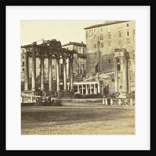 View of the Capitol with ruins of the Forum Romanum, Rome by M. Petagna