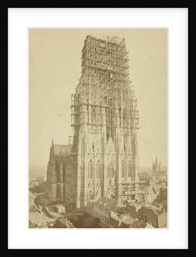 View of the Cologne Cathedral, west side, Germany by Johann Heinrich Schönscheidt