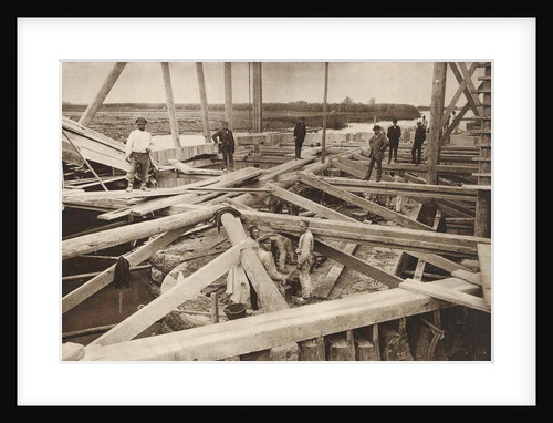 Construction of the Bridge over the Merwede River near Sliedrecht by Gebroeders Delboy