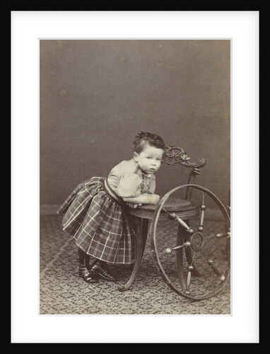 Portrait of a small child by J. Baer