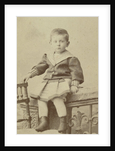 Studio Portrait of Guus Kessler in a sailor suit by Albert Greiner