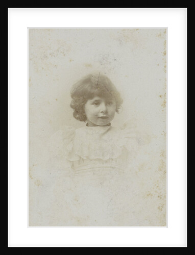 Studio Portrait of a young girl by C.J.L. Vermeulen