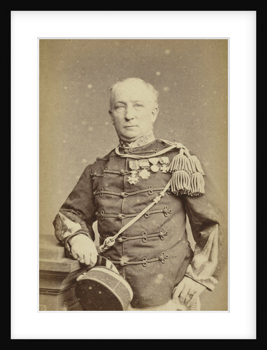 Studio Portrait of a man in military uniform by Woodbury & Page