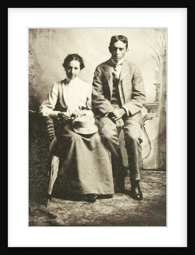 Portrait of a man and woman, Adirondack Mountains, USA by Anonymous
