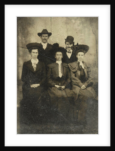 Group portrait of three men and two women by Anonymous