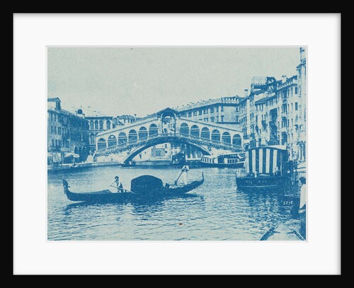 Grand Canal, Rialto bridge and gondola, Venice, Italy by Anonymous