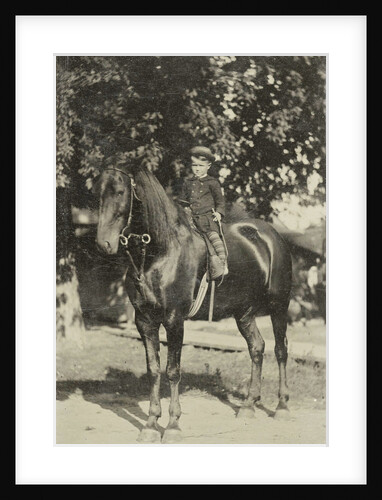 Boy horseback by Anonymous