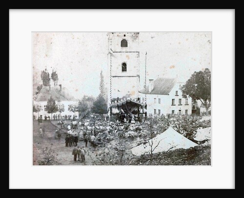 View crowd at marquee for a tower at unknown location in the Netherlands by Anonymous
