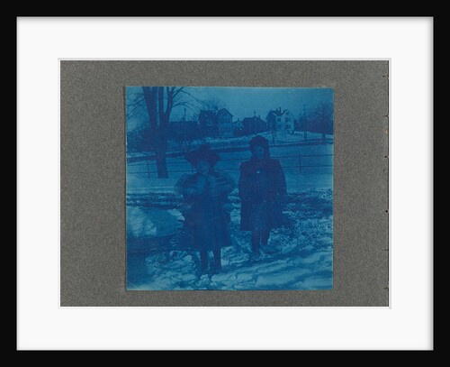 Two children in the snow, USA by Anonymous