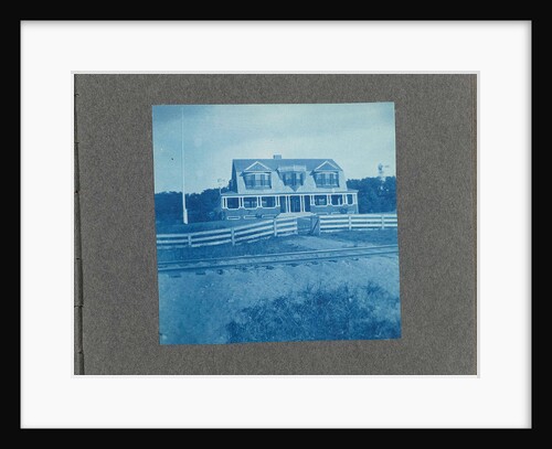 Wooden house with wooden fence, United States, USA by Anonymous