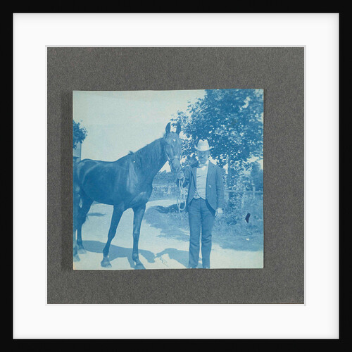 cyanotypieën children, horses, houses, boats and beach scenes in the United States, USA by Anonymous