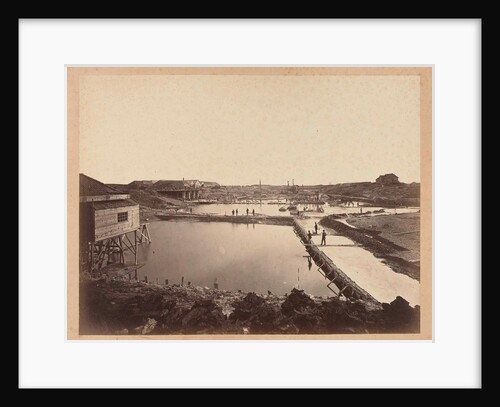 Veere lock in construction by Pieter Oosterhuis