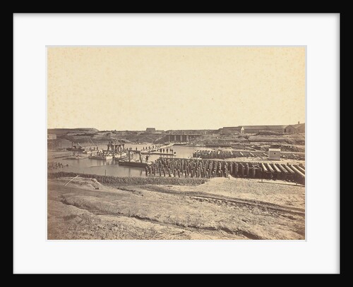 Veere lock in construction by Peter Oosterhuis