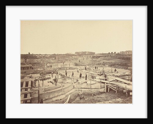 Veere lock in construction by Peter Oosterhuis