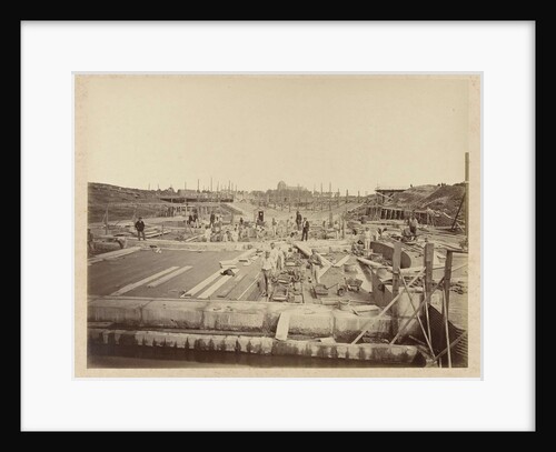 Veere lock in construction by Peter Oosterhuis