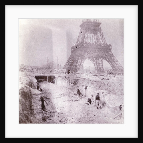 Breaking and building next to the Eiffel Tower, Paris France by Anonymous