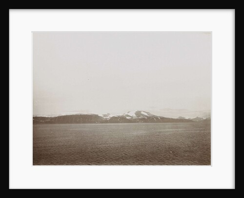 Sight over a lake or sea, with snowy mountains in the background, Norway? by Henry Pauw van Wieldrecht