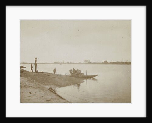 Fishermen on the bank of a river by Henry Pauw van Wieldrecht