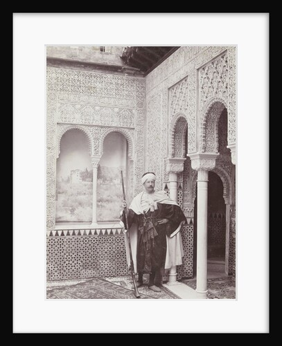 Self Portrait in Oriental costume with a rifle by Henry Pauw van Wieldrecht